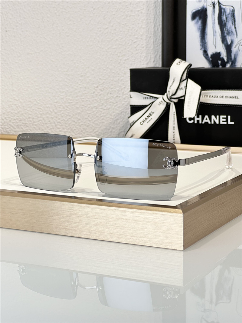 Ch**el new rimless mid-century style sunglasses