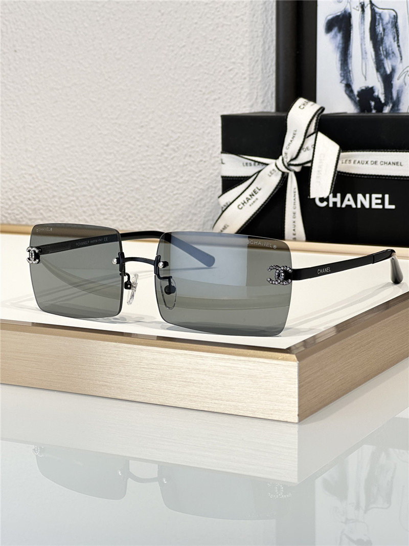 Ch**el new rimless mid-century style sunglasses