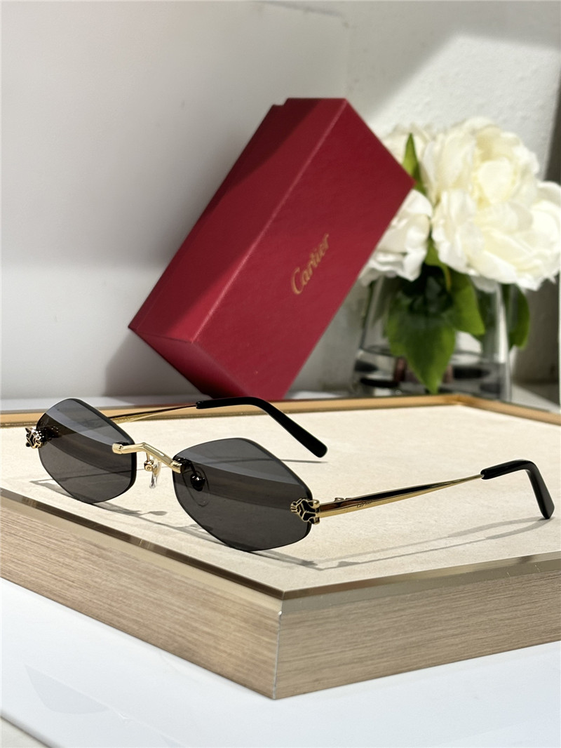 C a r t i e r Irregular rimless sunglasses