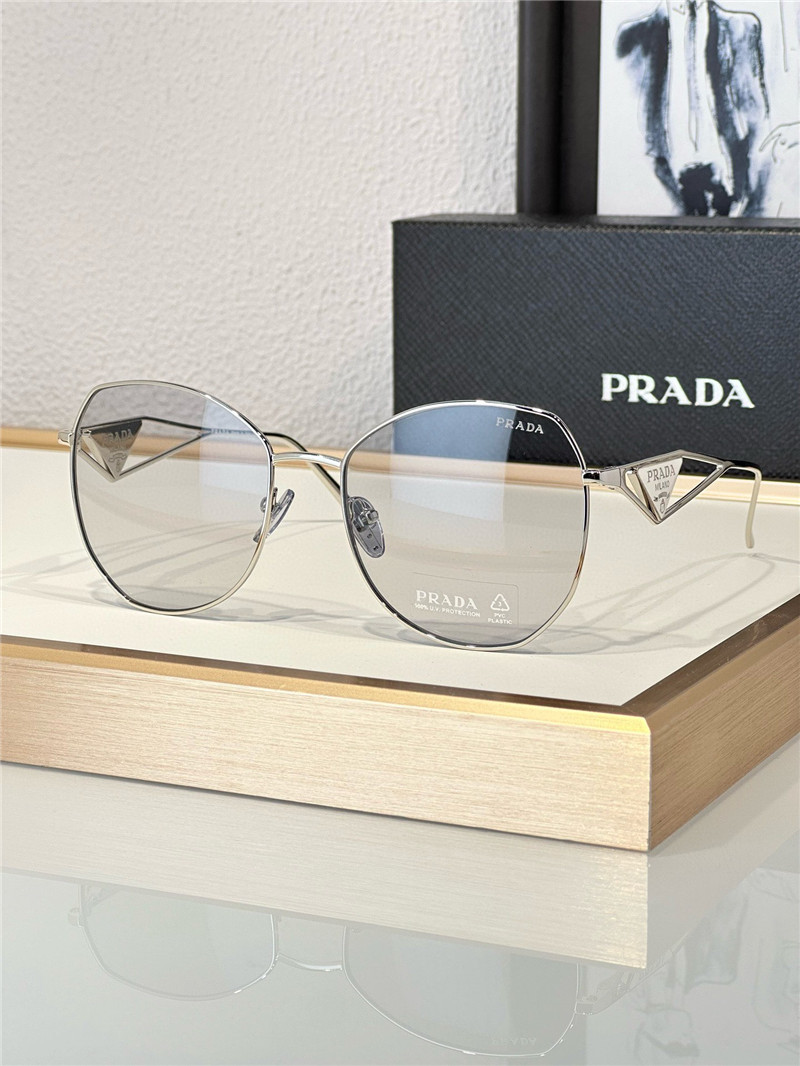 pra*a sparkling D1am0nd triangle sunglasses
