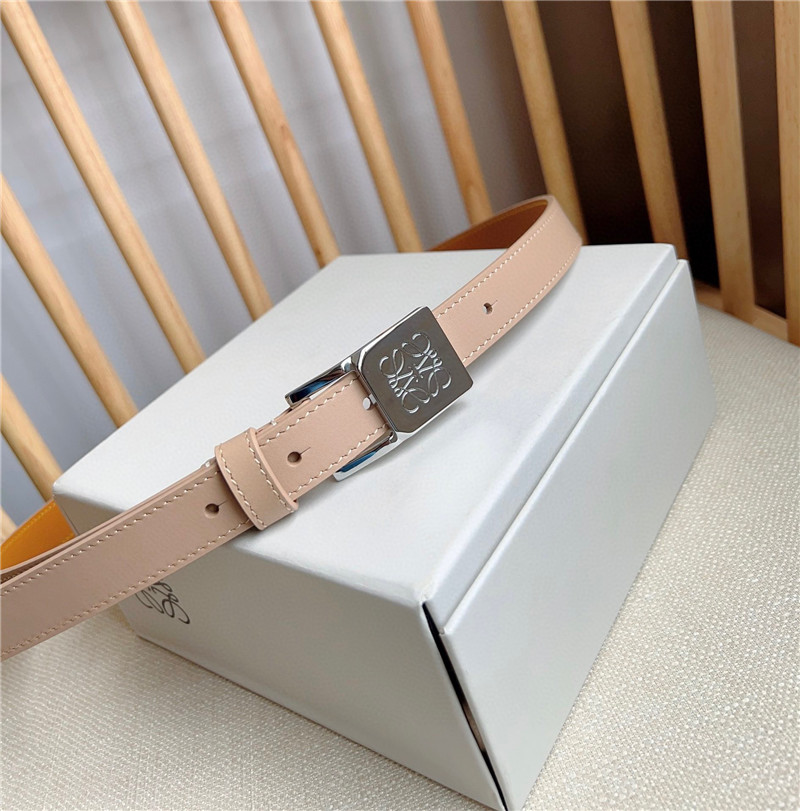 L0ew* leather narrow belt
