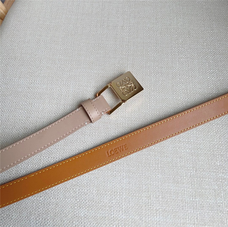 L0ew* leather narrow belt