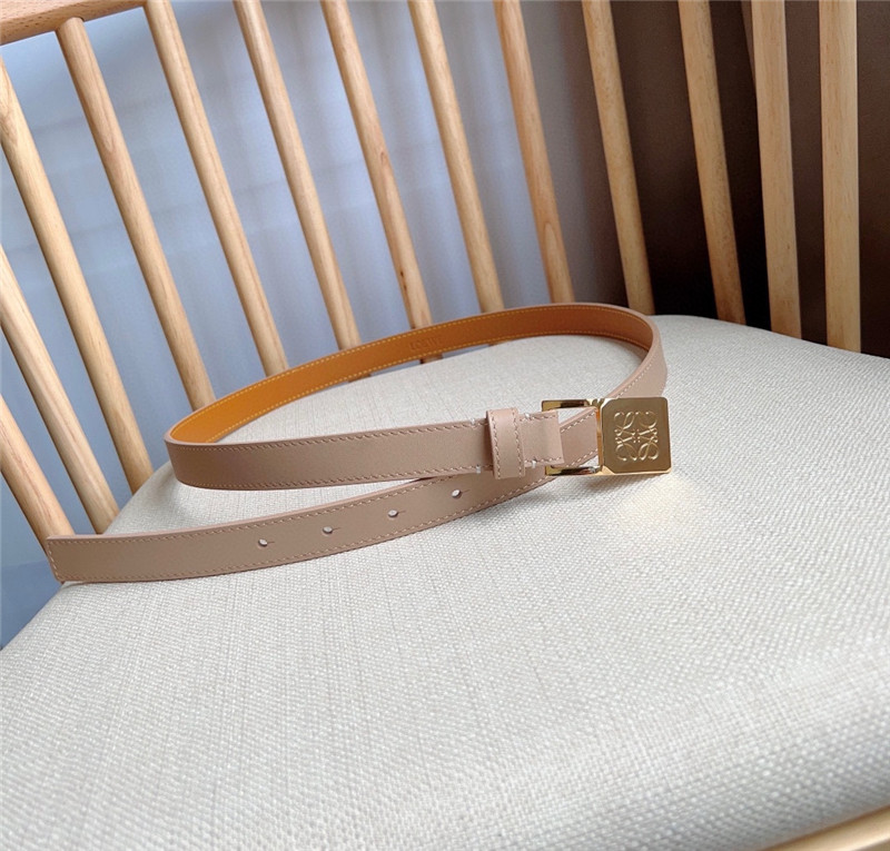 L0ew* leather narrow belt