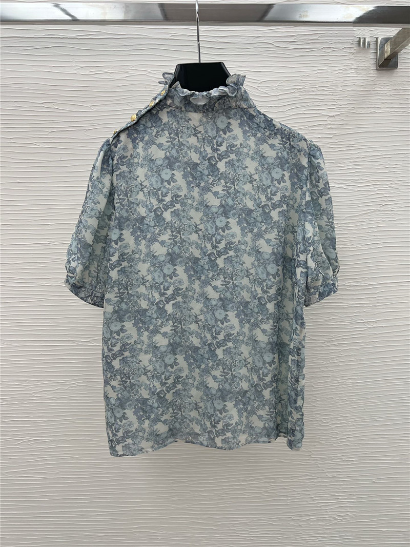 Ce1i*e new silk floral shirt replica d&g clothing