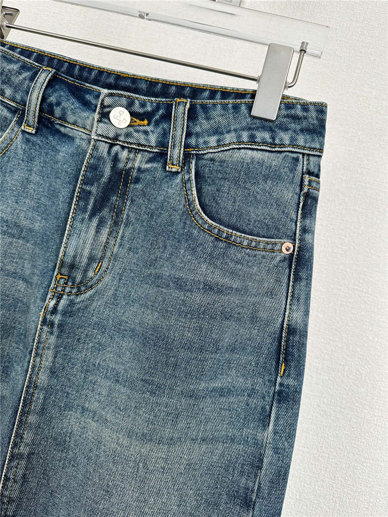 L0ew* back slit denim skirt replica d&g clothing