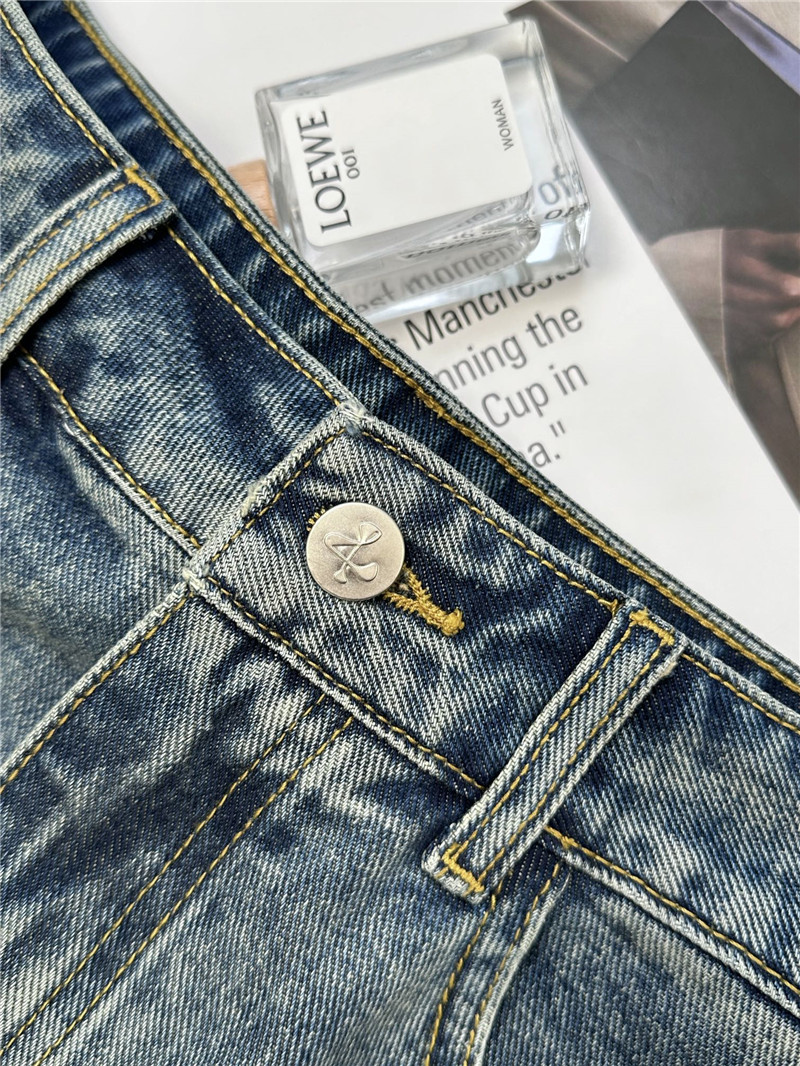 L0ew* back slit denim skirt replica d&g clothing