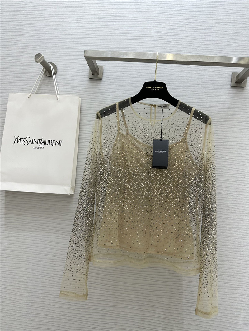 y51 full D1am0nd fried mesh top replica d&g clothing