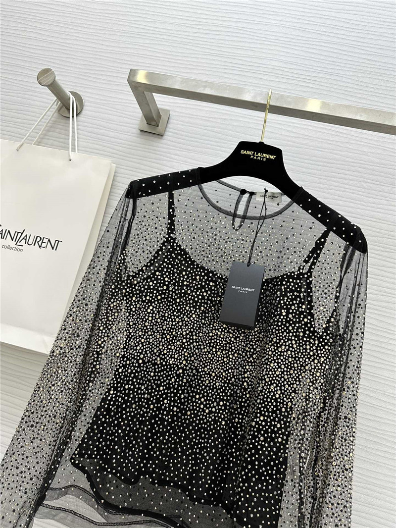 y51 full D1am0nd fried mesh top replica d&g clothing
