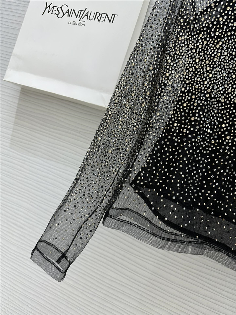 y51 full D1am0nd fried mesh top replica d&g clothing