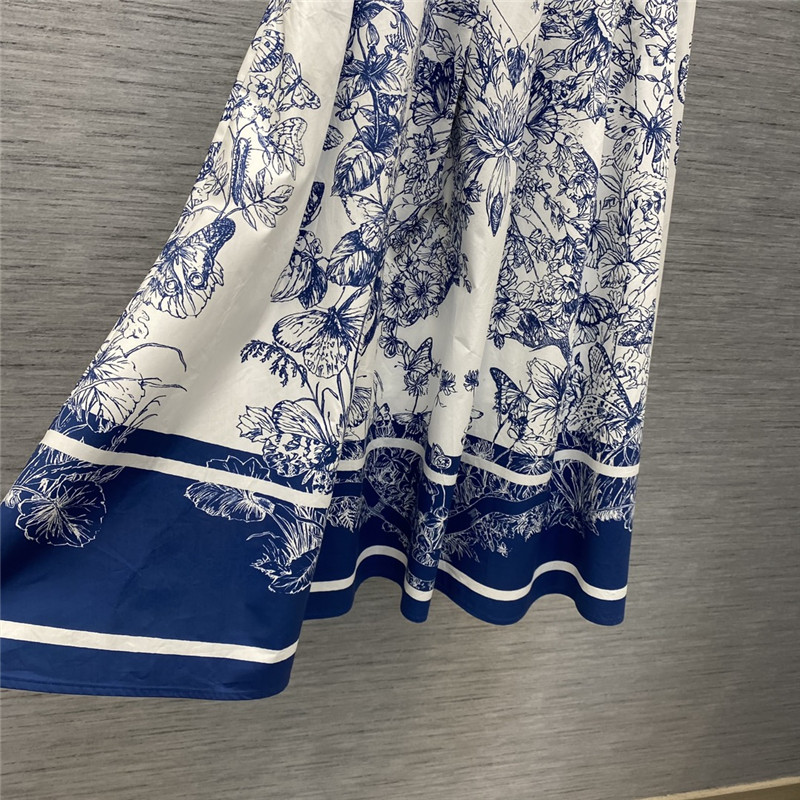 D10r printed long hem skirt replica d&g clothing