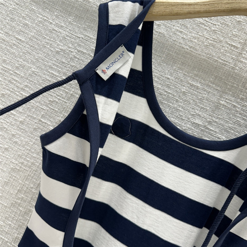 Moncler striped backless long skirt replica clothing