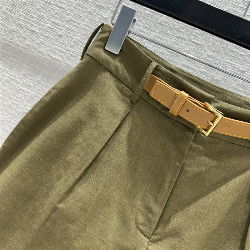 Pra*a triangle belt suit shorts replica clothing