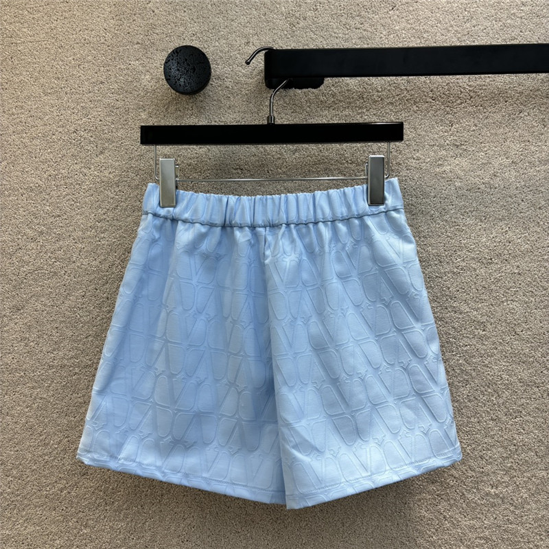 Va1e*ntin0 embroidered letter a line shorts replica clothing sites