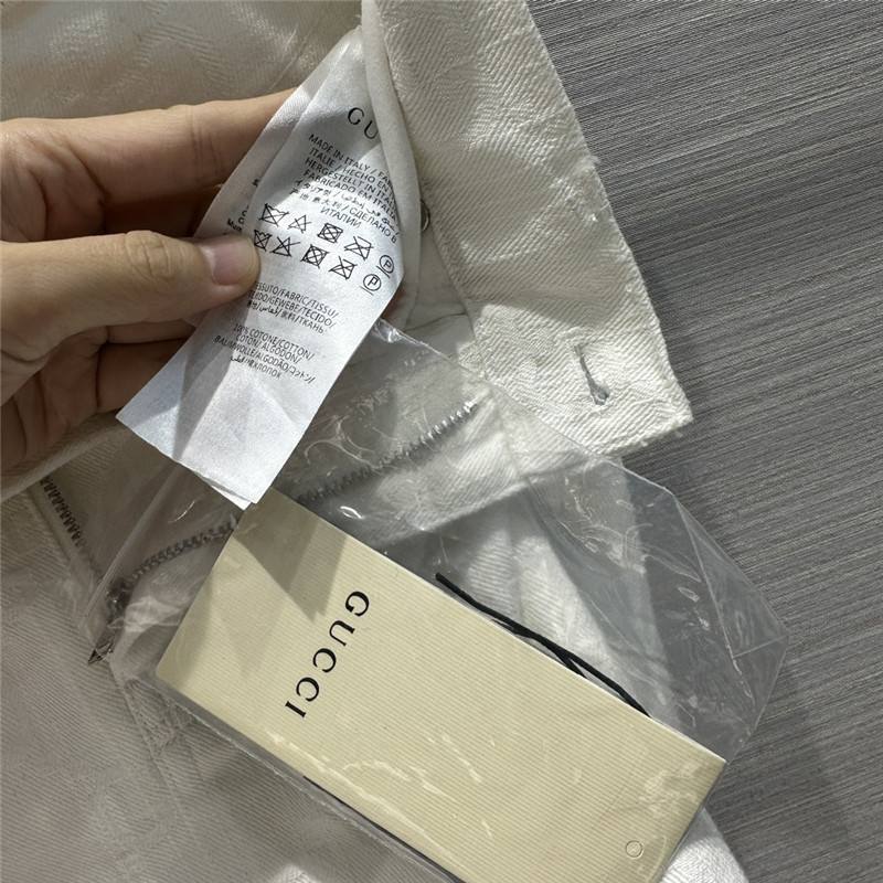 Gvc*1 jacquard white denim skirt replica d&g clothing