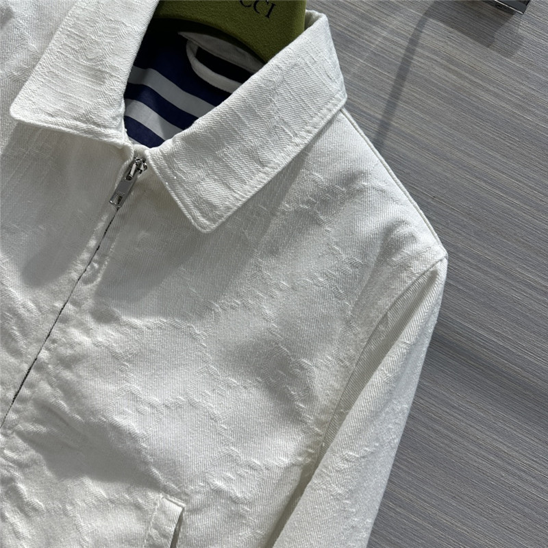Gvc*1 jacquard white denim jacket replica clothes