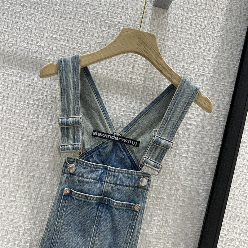 A1exa*der wang denim overalls dress replicas clothes