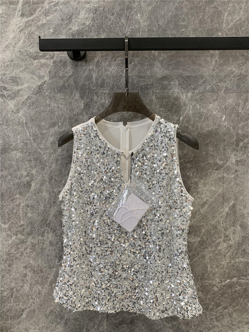 Va1e*ntin0 sequined vest top replica clothing sites