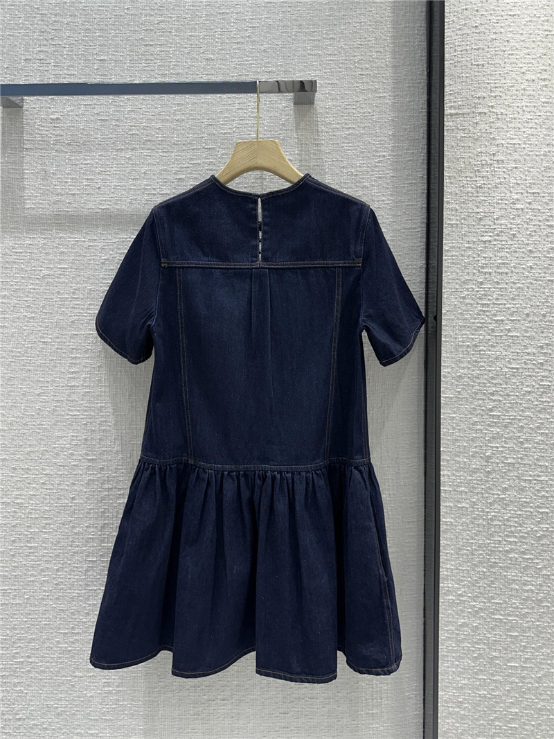 a1exa*der Mcqv*en denim mini dress replica designer clothes