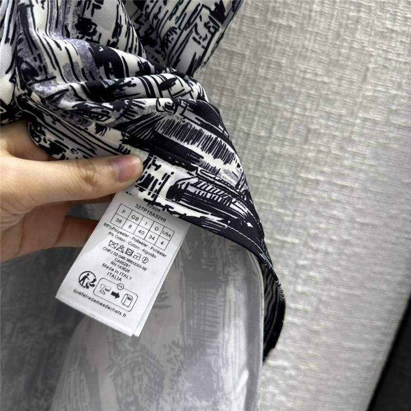 D10r mid length lining cap sleeve dress replica clothing