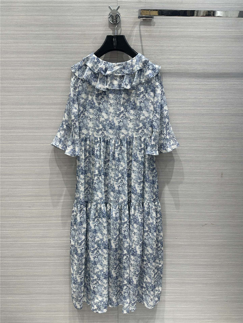 Ce1i*e retro french elegant silk dress replica clothes