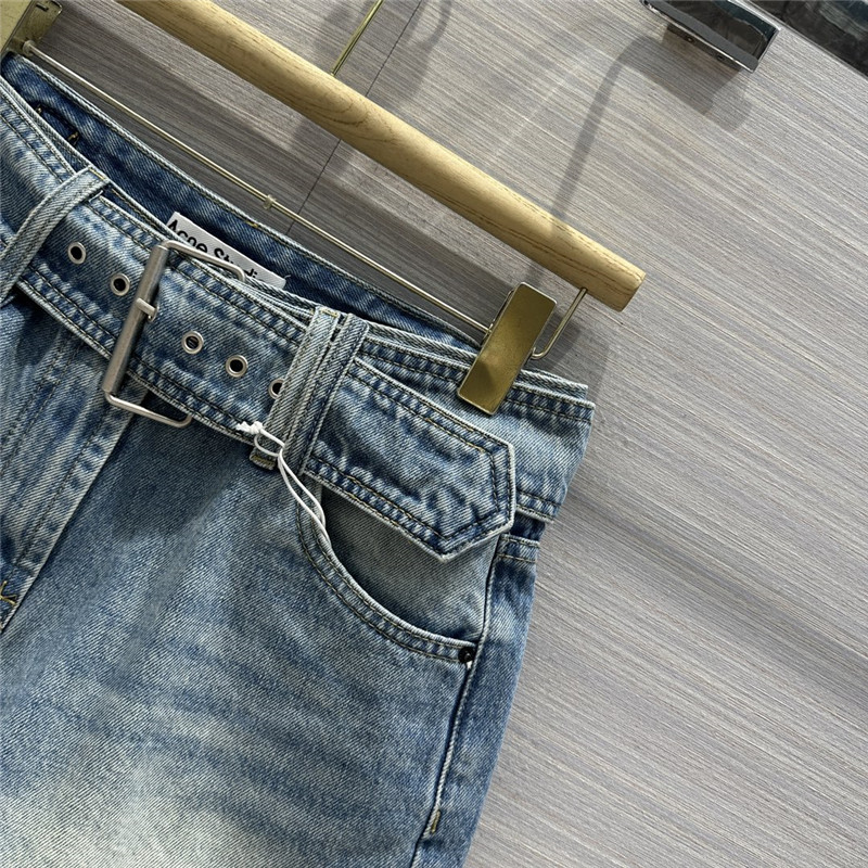 acne studios straight denim shorts cheap replica designer clothes
