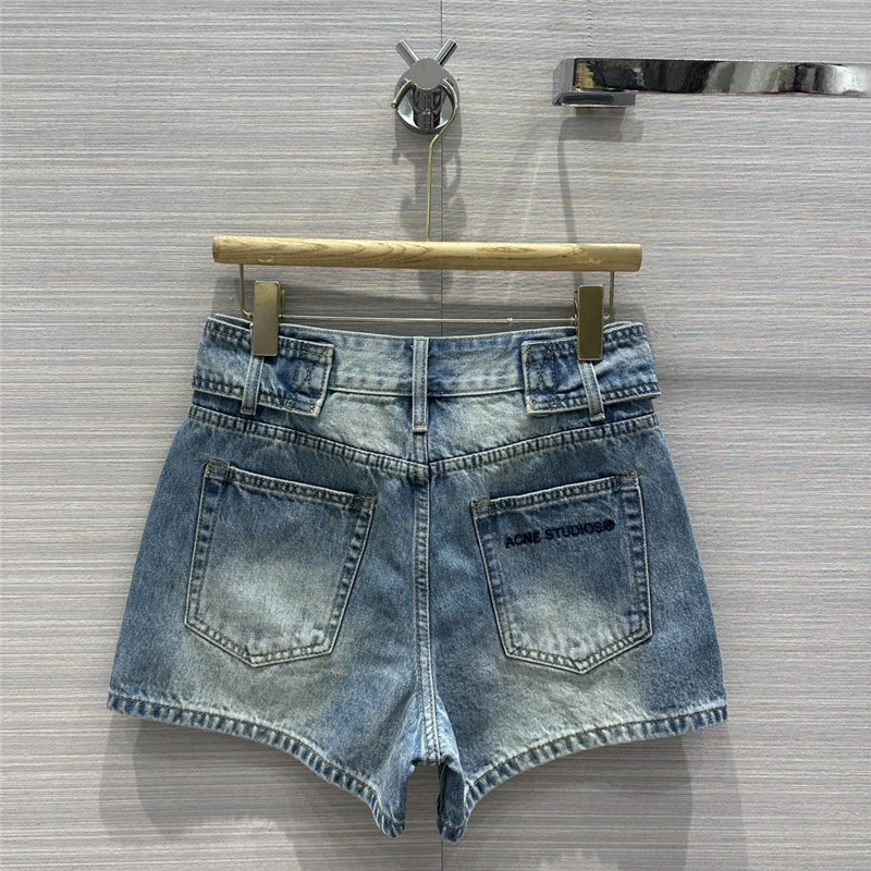 acne studios straight denim shorts cheap replica designer clothes