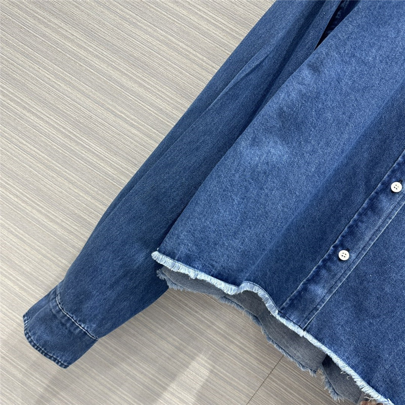 M1um1u denim short shirt replica designer clothes