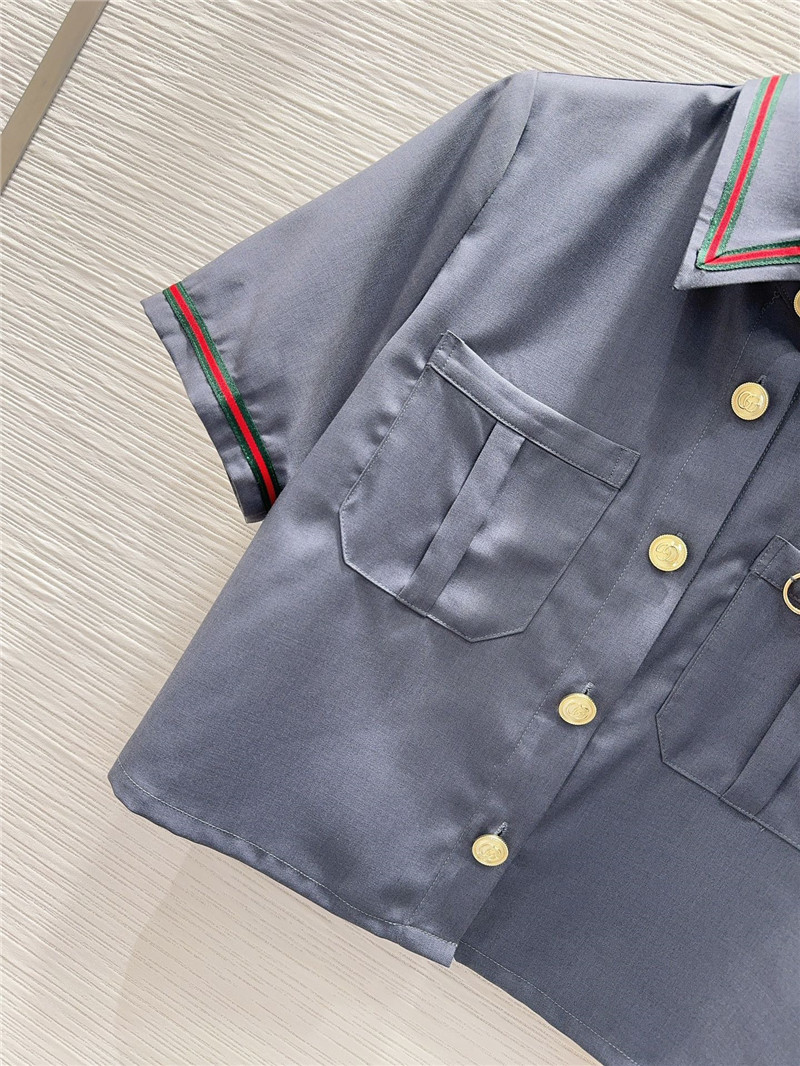 Gvc*1 preppy shirt top + pleated skirt set replica clothes