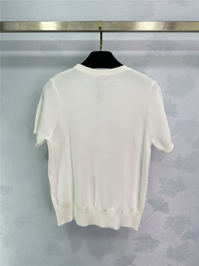 Ch**el camellia knitted top replica d&g clothing