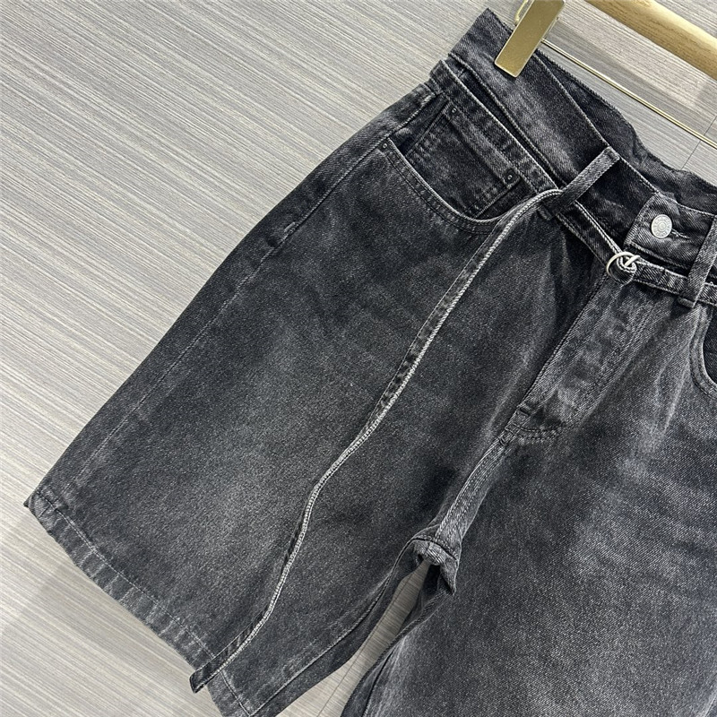 acne studios washed denim shorts cheap replica designer clothes