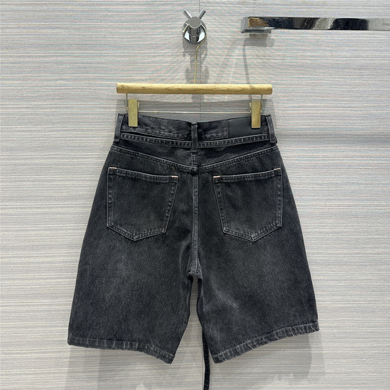 acne studios washed denim shorts cheap replica designer clothes