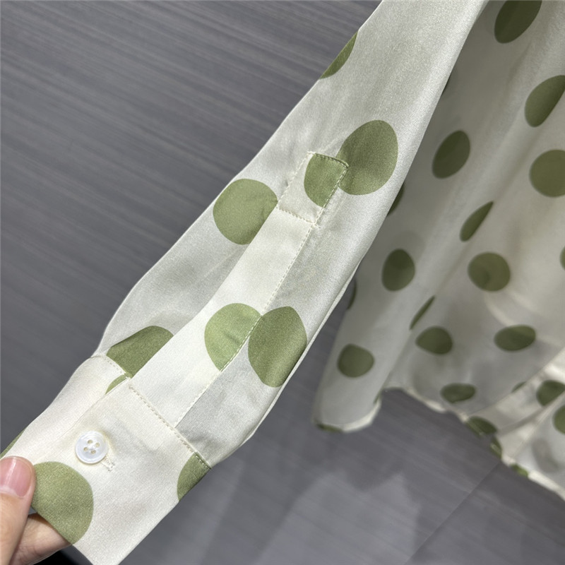 Y51 polka dot silk shirt cheap replica designer clothes