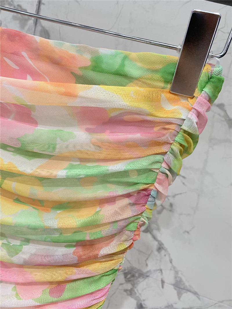 Y51 tube top floral dress replica d&g clothing