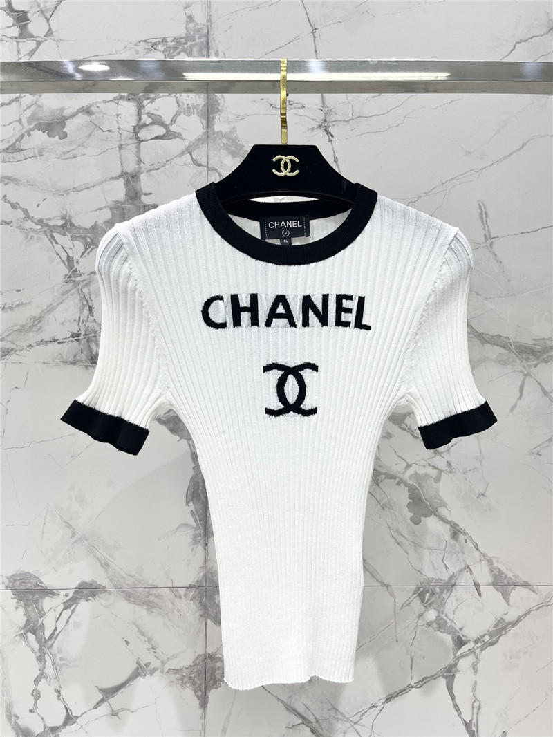 Ch**el new knitted short sleeve replica d&g clothing