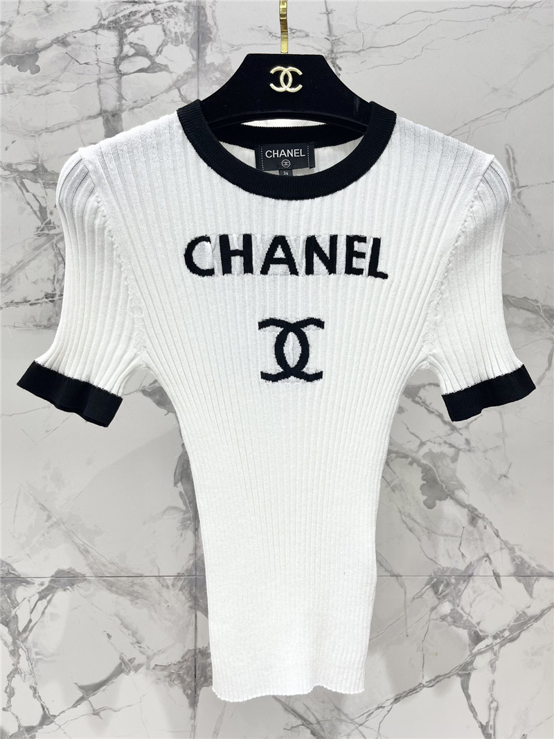 Ch**el new knitted short sleeve replica d&g clothing