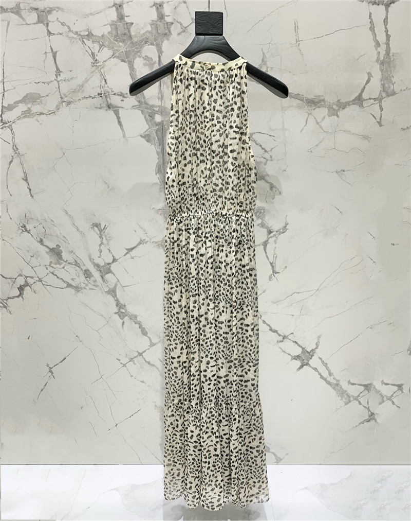 Y51 leopard print vacation dress replica d&g clothing