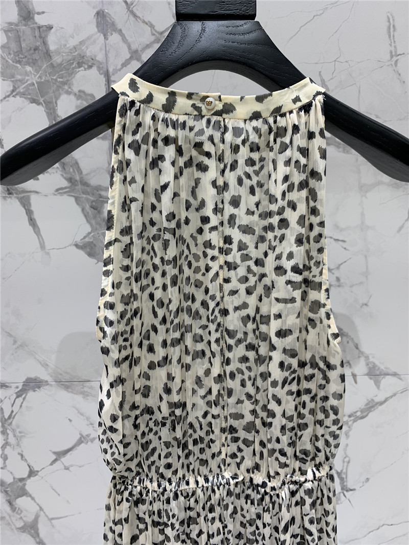 Y51 leopard print vacation dress replica d&g clothing
