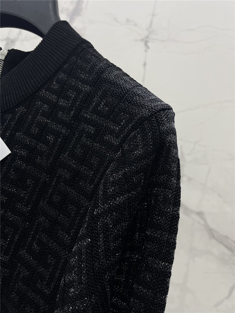 Balmain long sleeve knit dress replica clothing sites