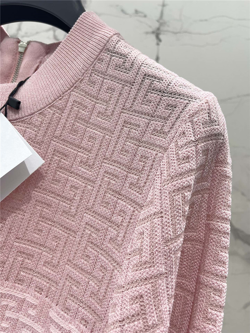 Balmain long sleeve knit dress replica clothing sites
