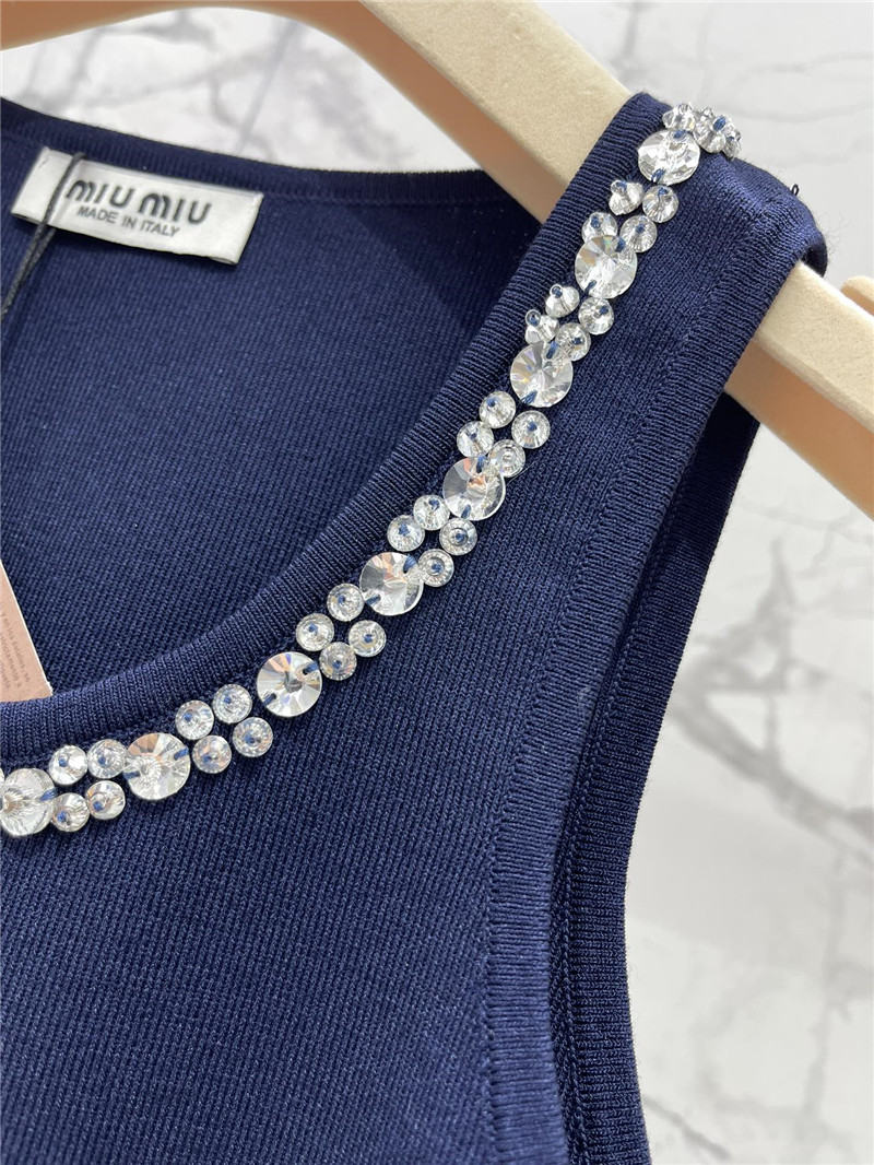 M1um1u knitted vest replica designer clothes