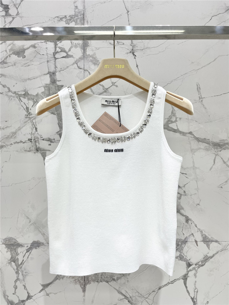 M1um1u knitted vest replica designer clothes