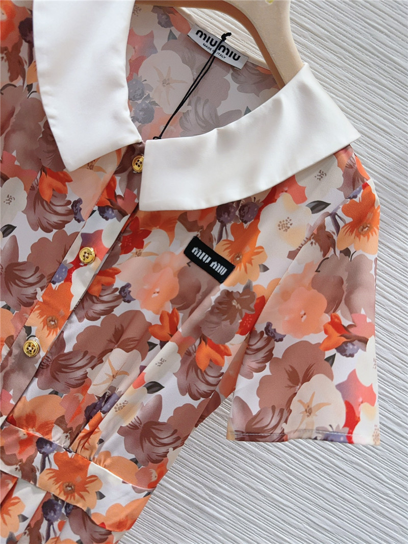 M1um1u small floral dress replica clothes