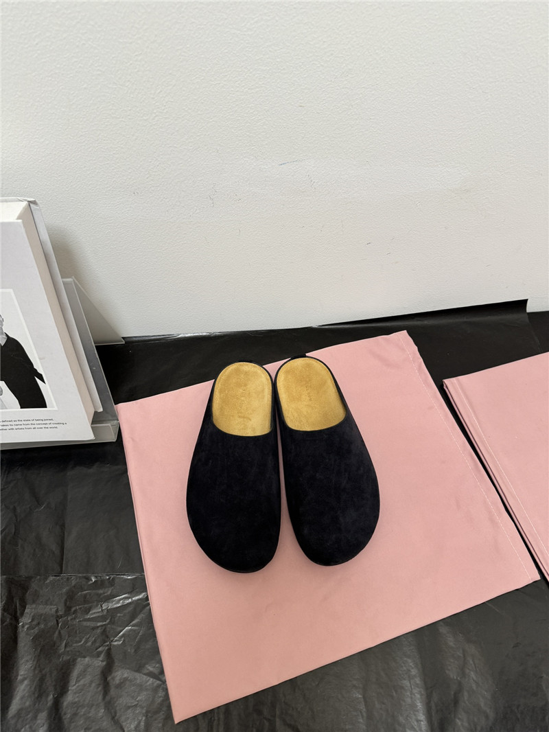 The R0w hugo suede mules black