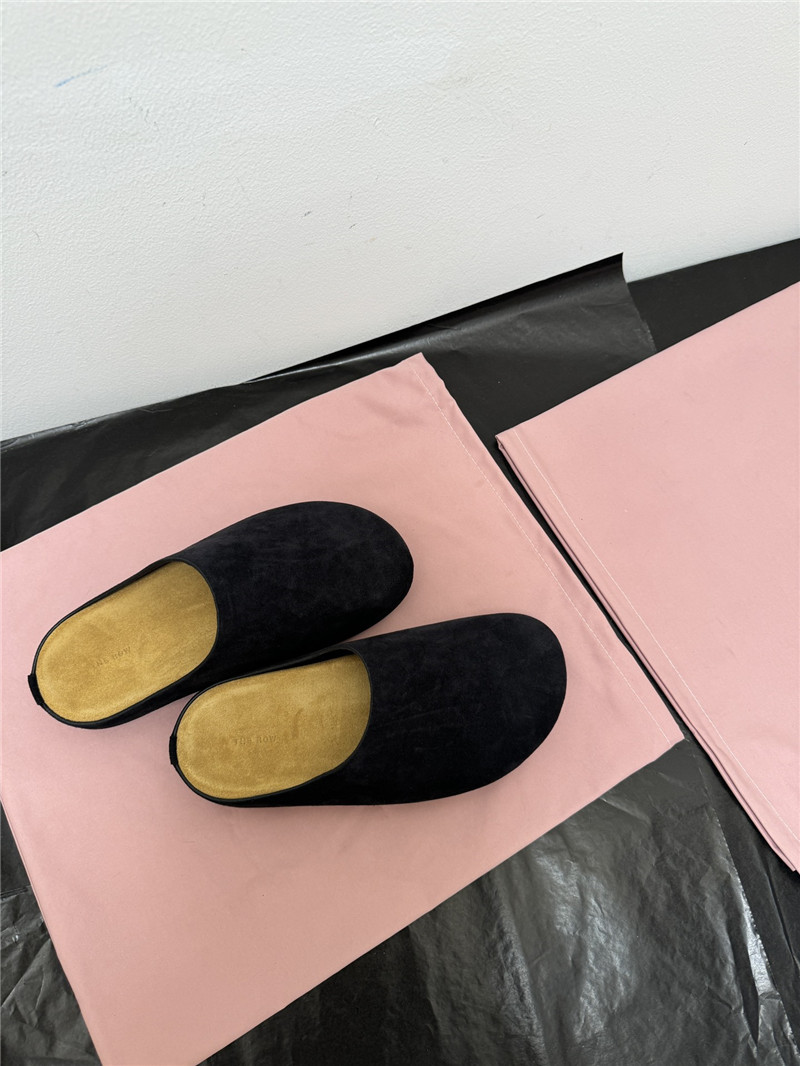 The R0w hugo suede mules black