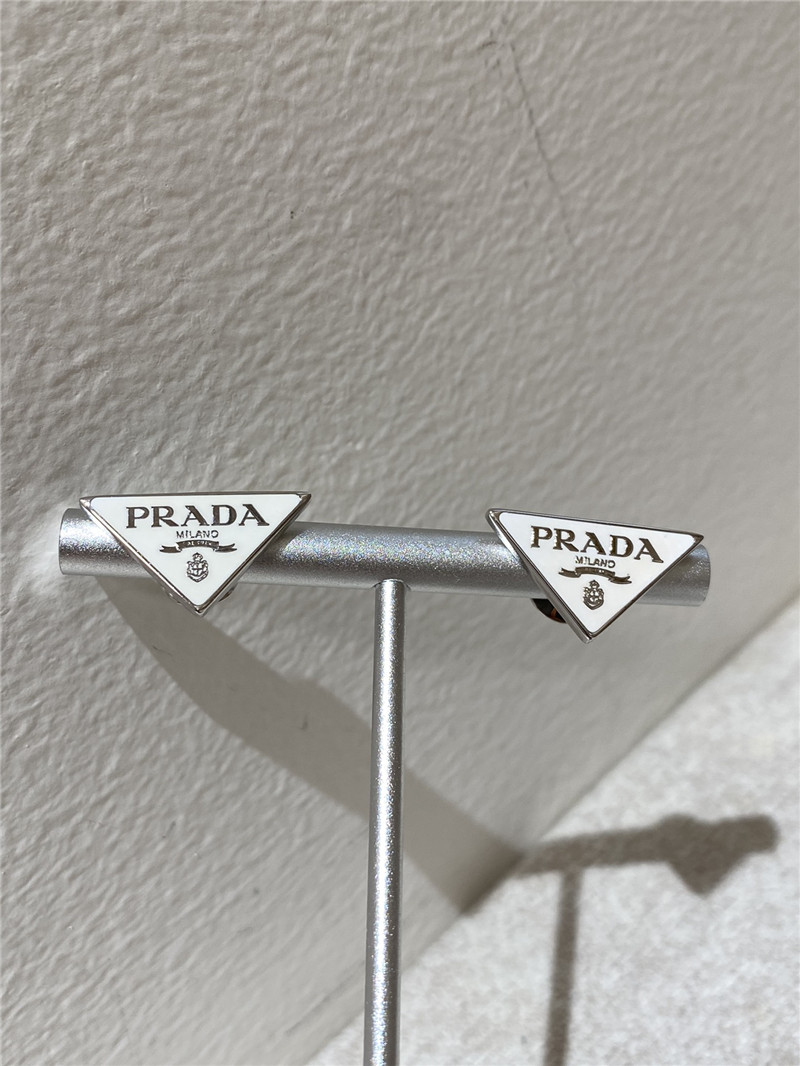 Pra*a triangle brand earrings