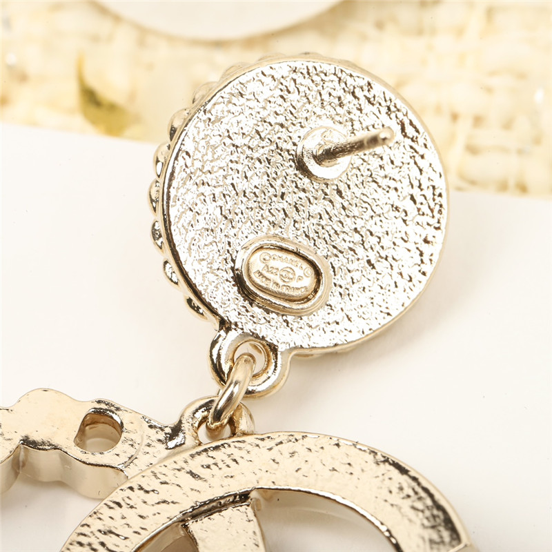 Ch**el double c earrings