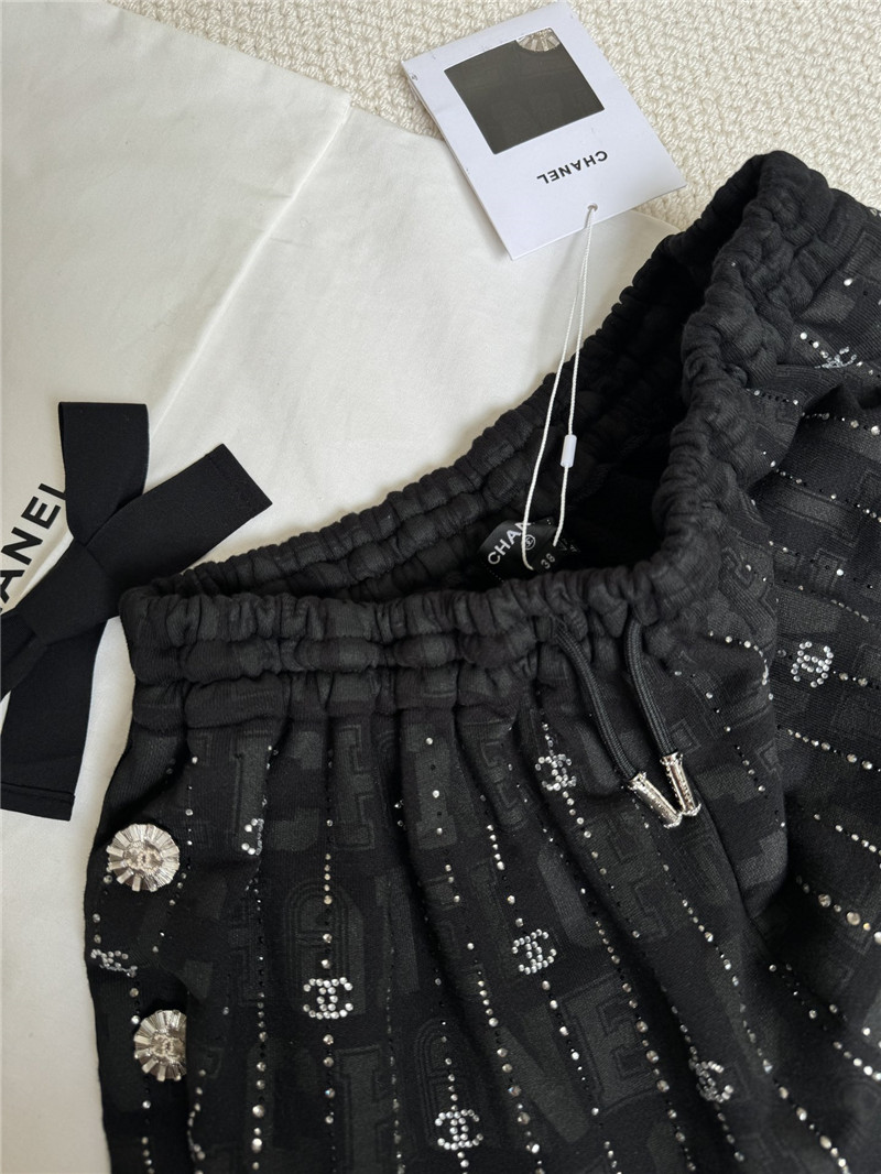Ch**el studded top + shorts replica clothing sites