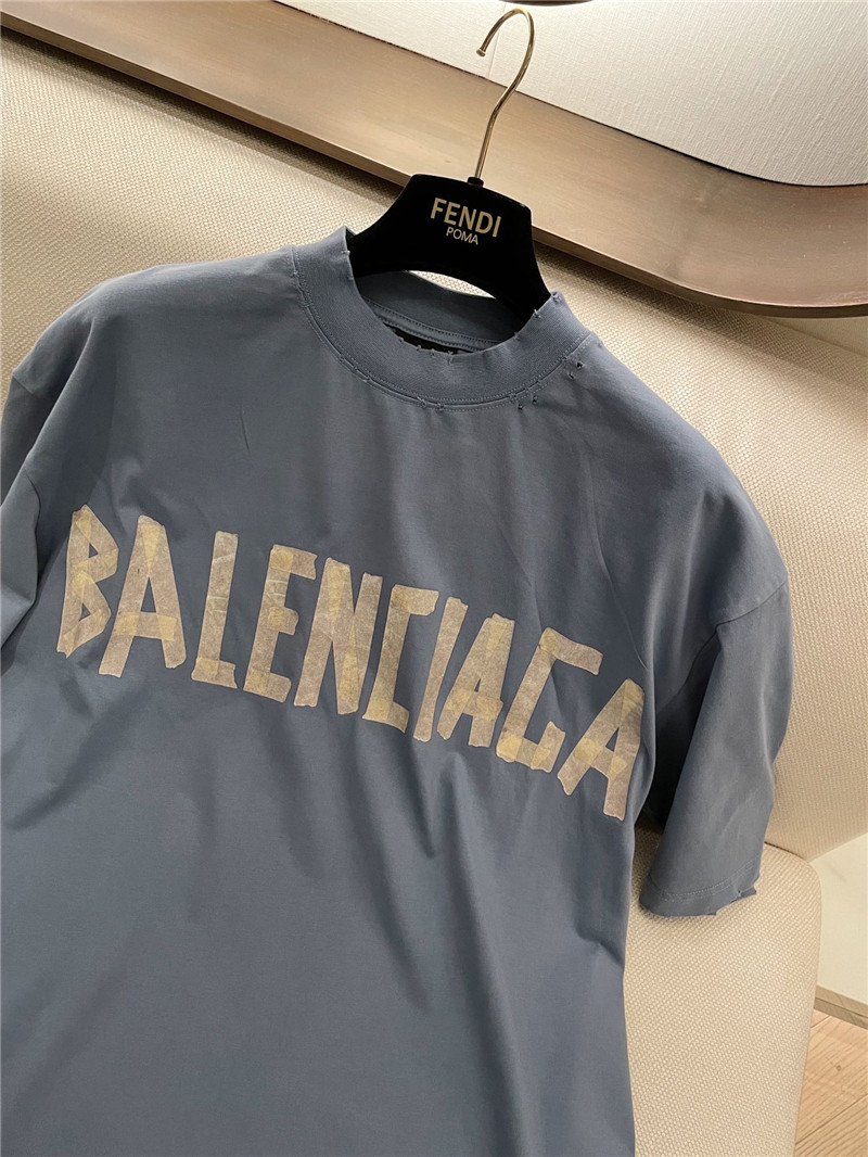 Ba1en*iaga new distressed short sleeve replica clothing sites