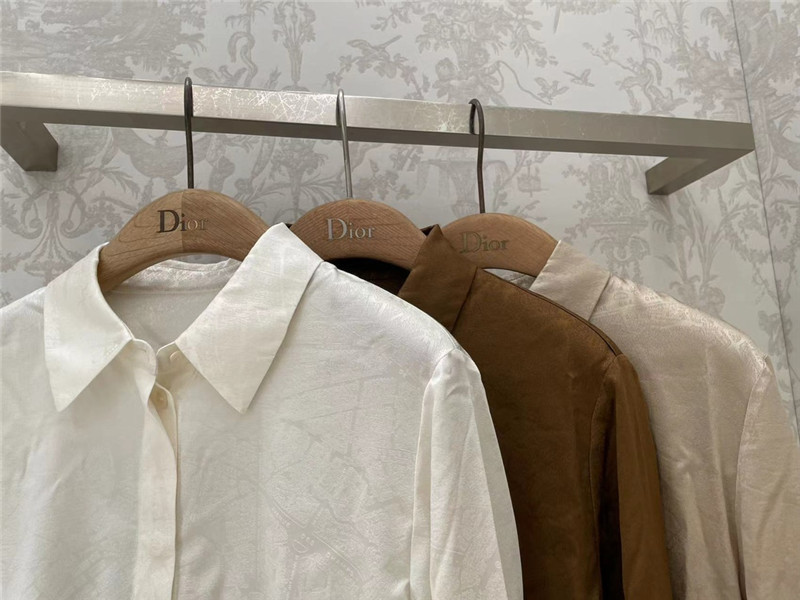 D10r paris map jacquard shirt replica clothing