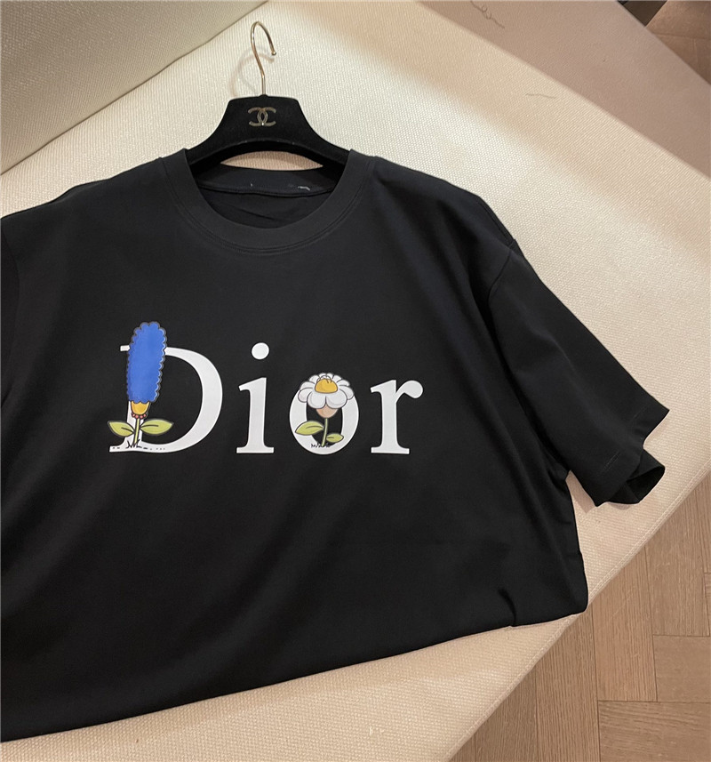 D10r colorful letters logo short sleeve replica d&g clothing